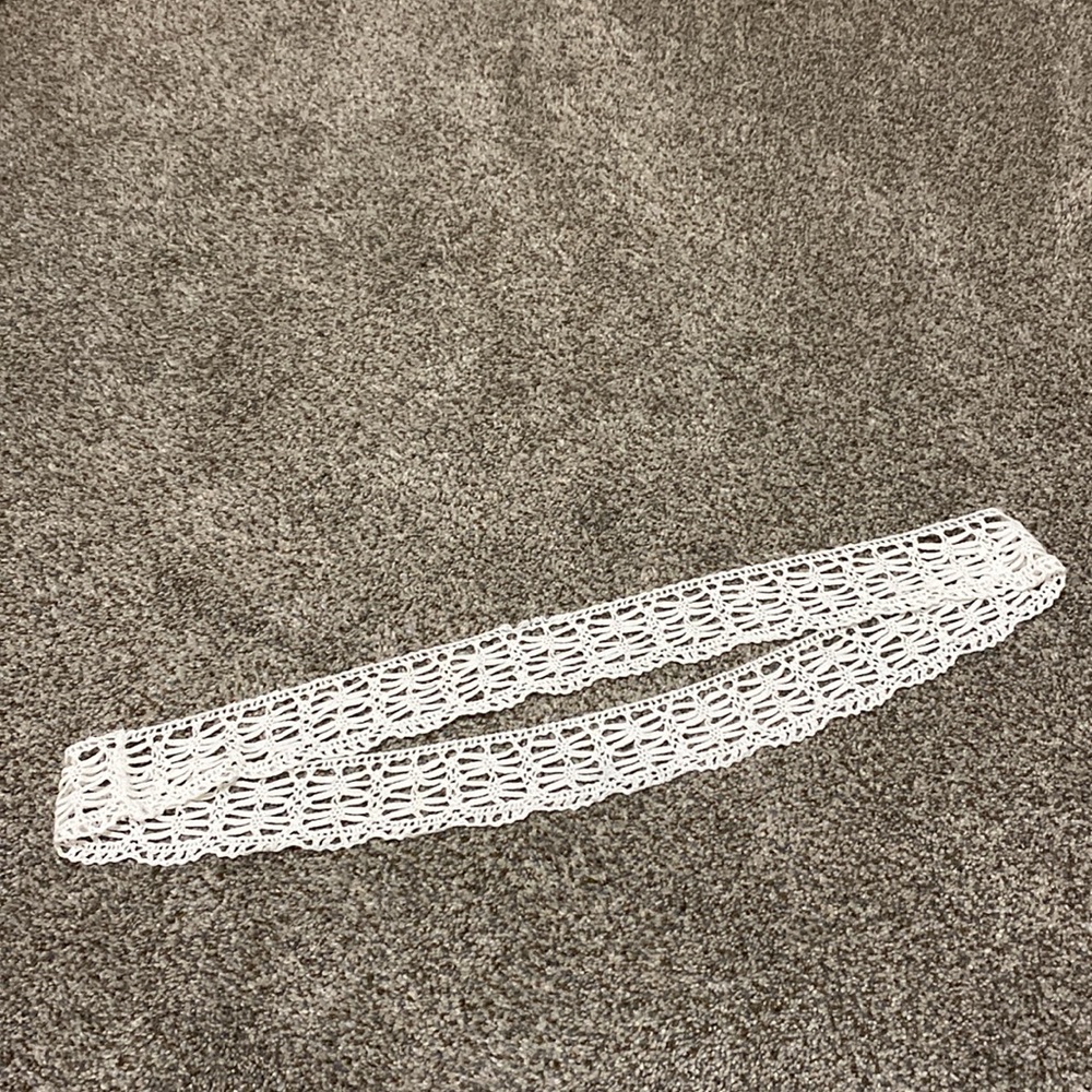 White Vintage Antique? Crochet Lace For Pillow Case!